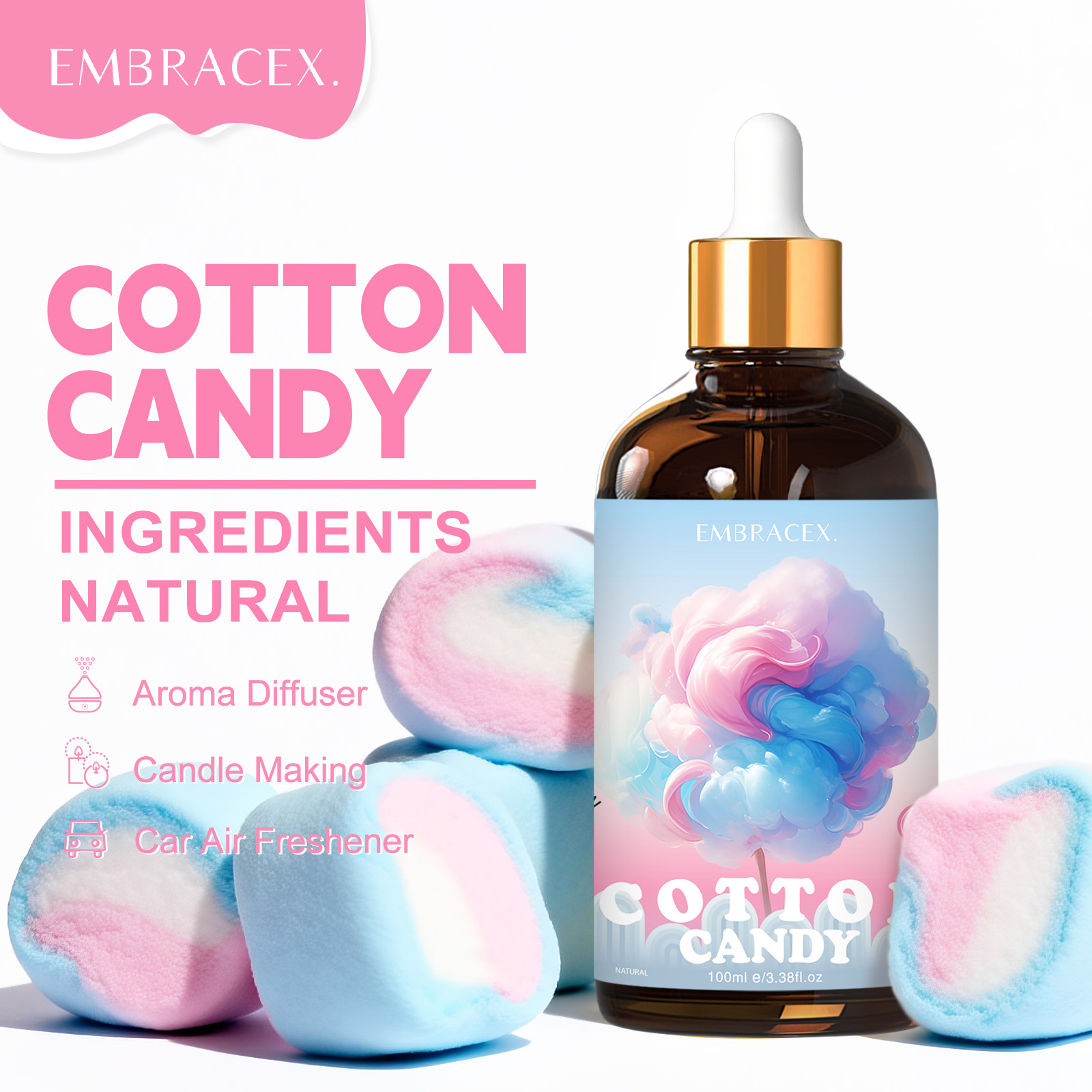 Perfume Fragrance Oil - 100ml Suikerwafel Geur Oliën Diffusers Kaarsen